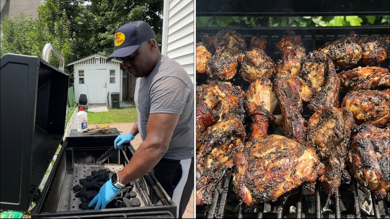 🇯🇲Best Way To Cook The Jamaican Jerk Chicken 🇯🇲| authentic Texture & Flavor🇯🇲           @JIMPfood