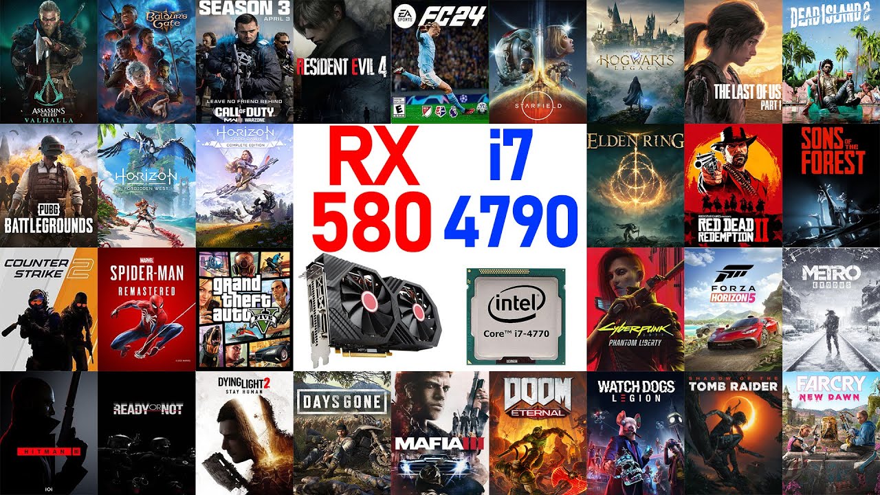 RX 580 8GB | i7 4790 | 16GB Ram | Test in 30 Games