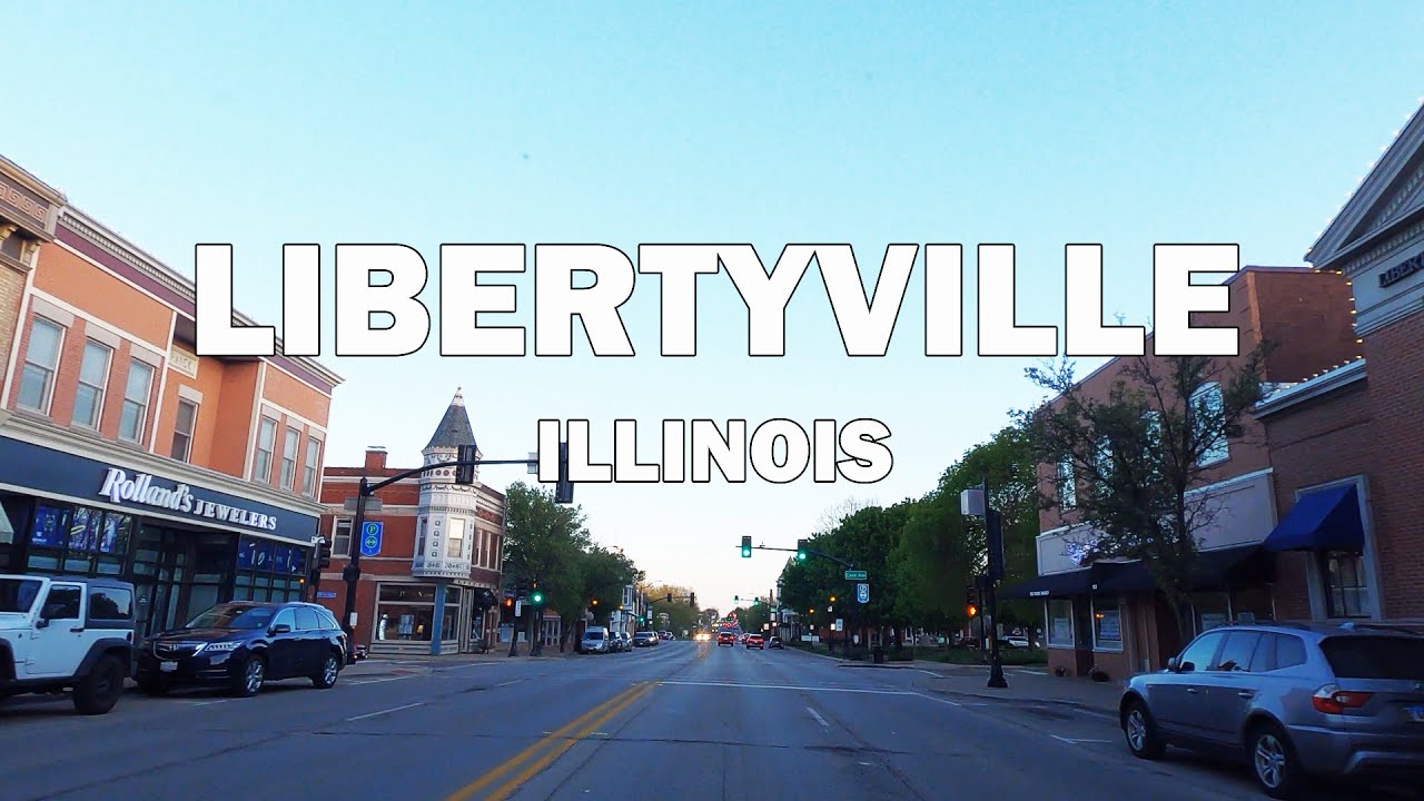 Libertyville, Illinois - Sunset Driving 4K