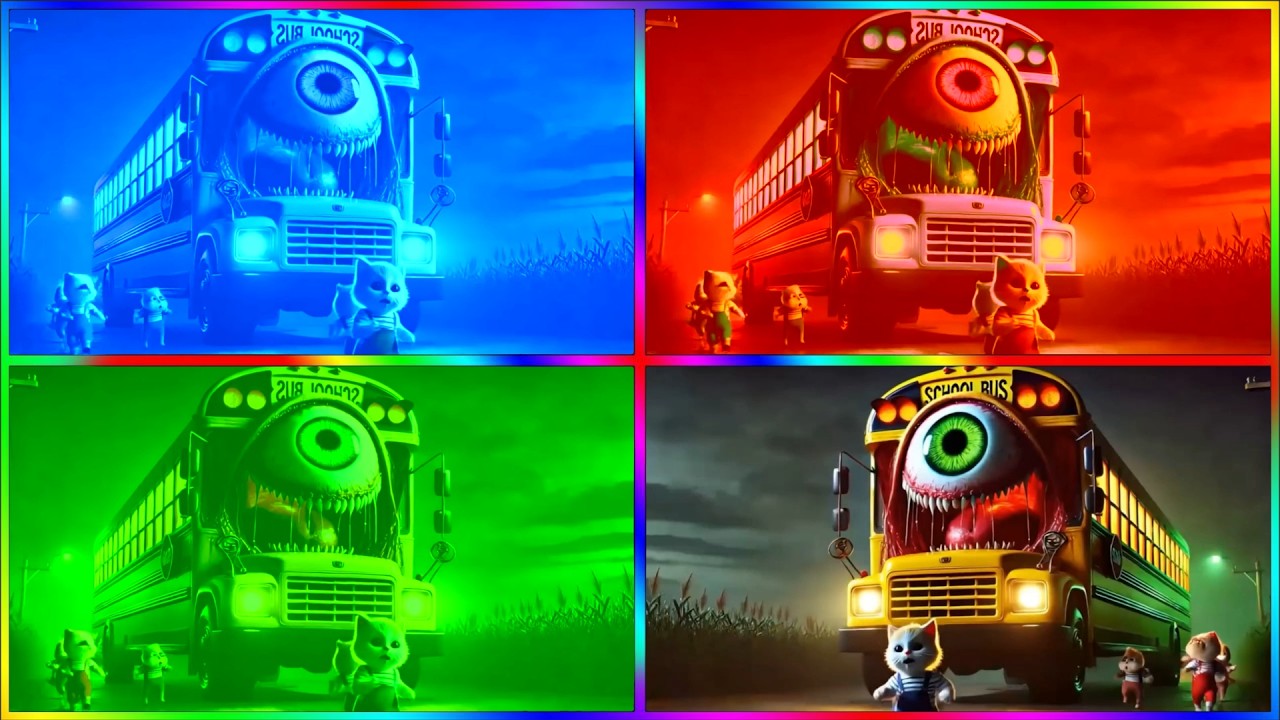 🚌MEGA SCHOOL BUS EATER🎶CoffinDance Song #168