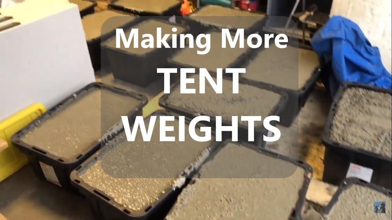 Made More Tent Weights Today - Growing Event Rental Business