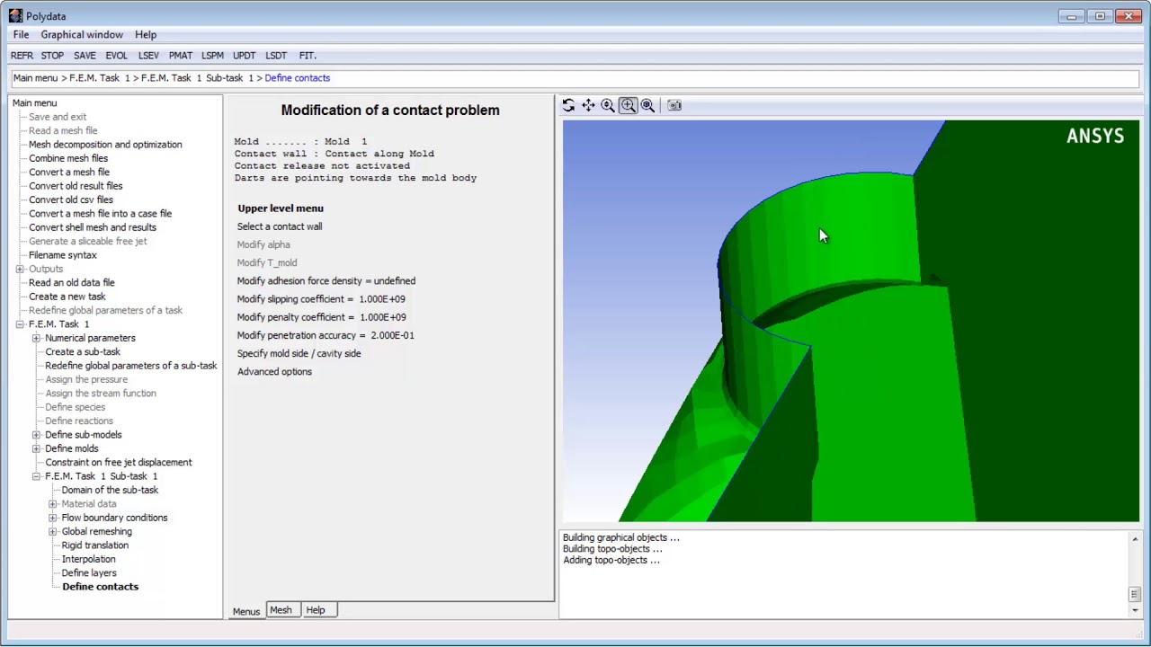 Ansys Tutorial // Polyflow PART 2
