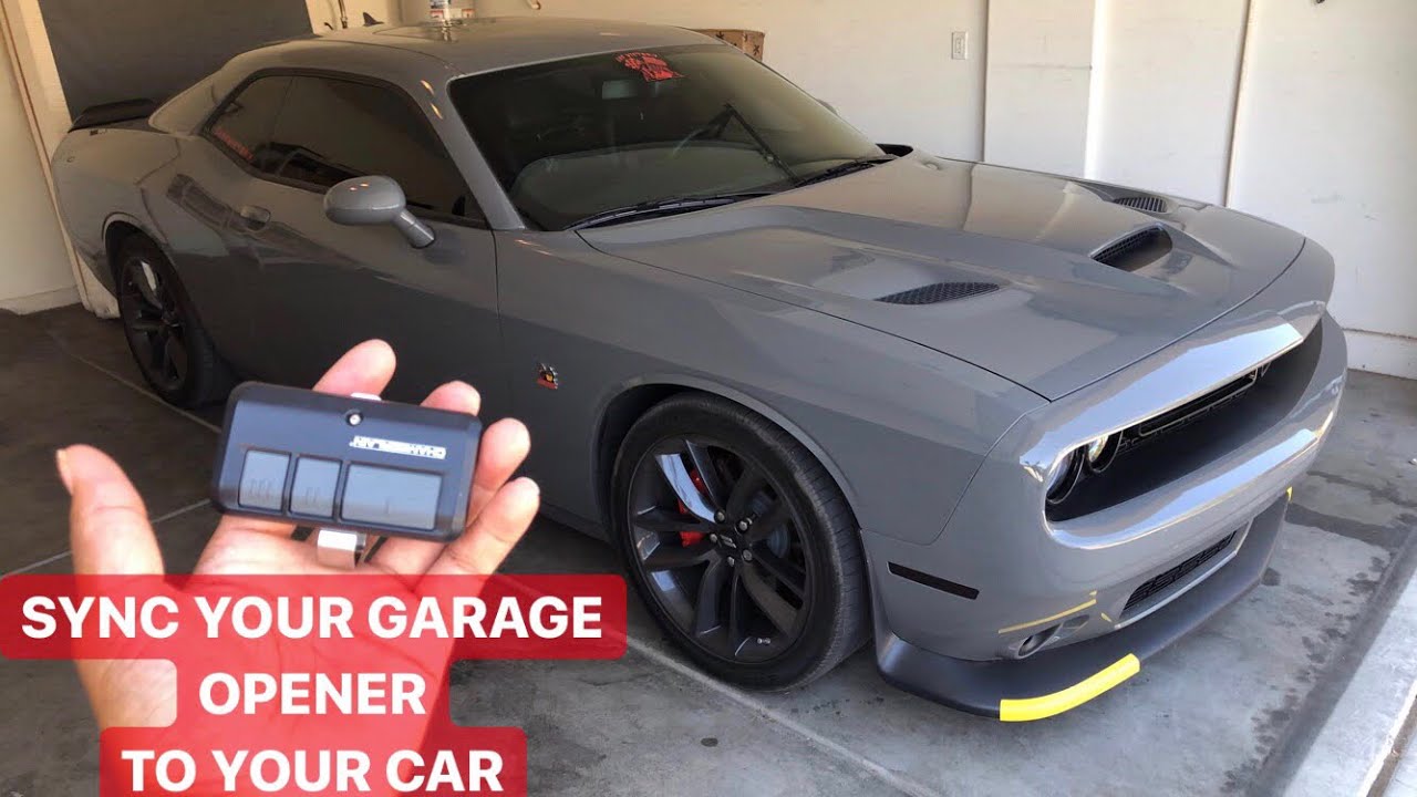 How to Program your Garage Door Opener to your Dodge Challenger/Charger(OTHER CARS AS WELL)