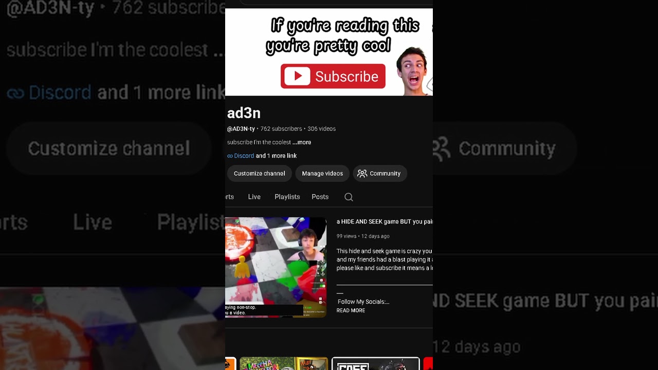 Баннер 2.0😭🙏🥹 #ad3n #смешно #youtube #арт #баннер #страшно