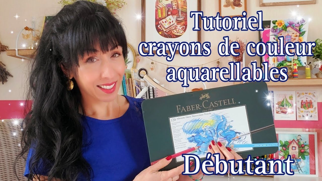 Tutoriel: crayons aquarelles débutant