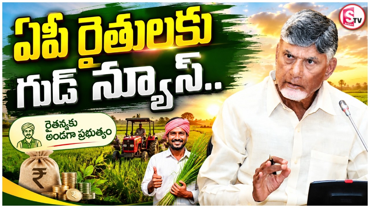 Good News for AP Farmers | ఏపీ రైతులకు గుడ్ న్యూస్.. | AP Farmers Latest News | SumanTv Sai