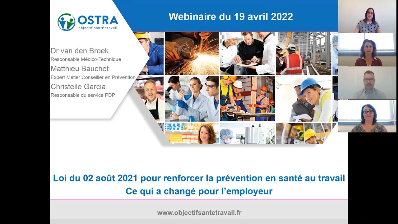 Loi du 2 août 2021 : Ce qui change pour l'employeur - Webinaire OSTRA