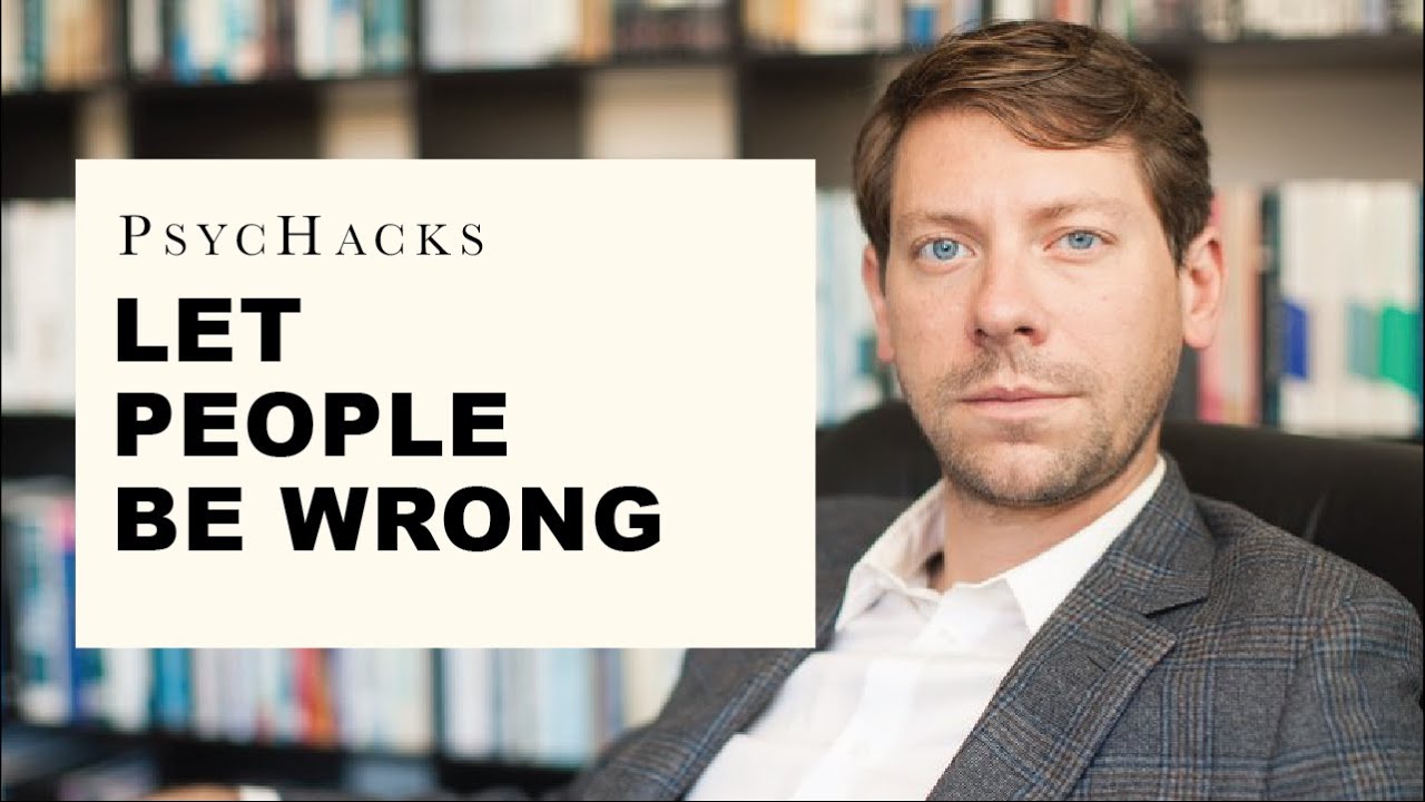 Let people be wrong: how to avoid unnecessary conflict