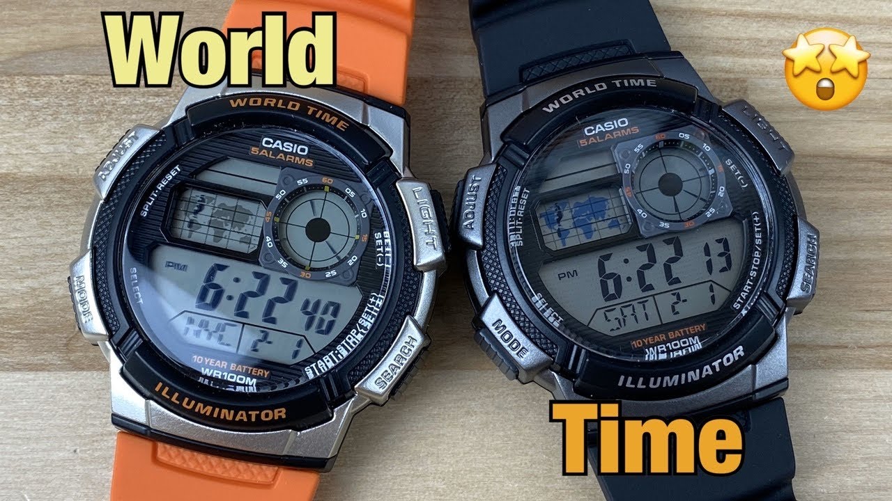 Casio AE1000 world time