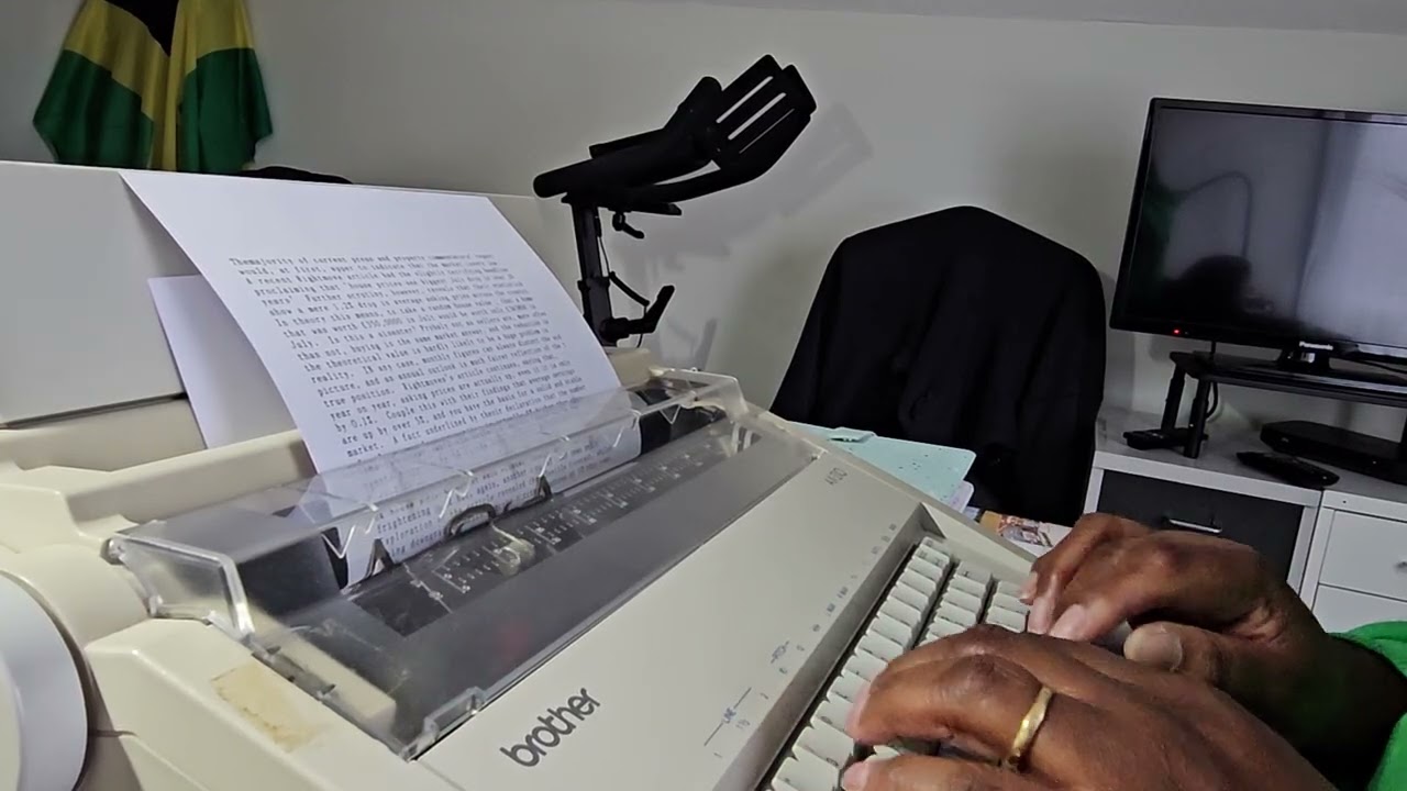 ASMR  Brother AX-210 electric typewriter 