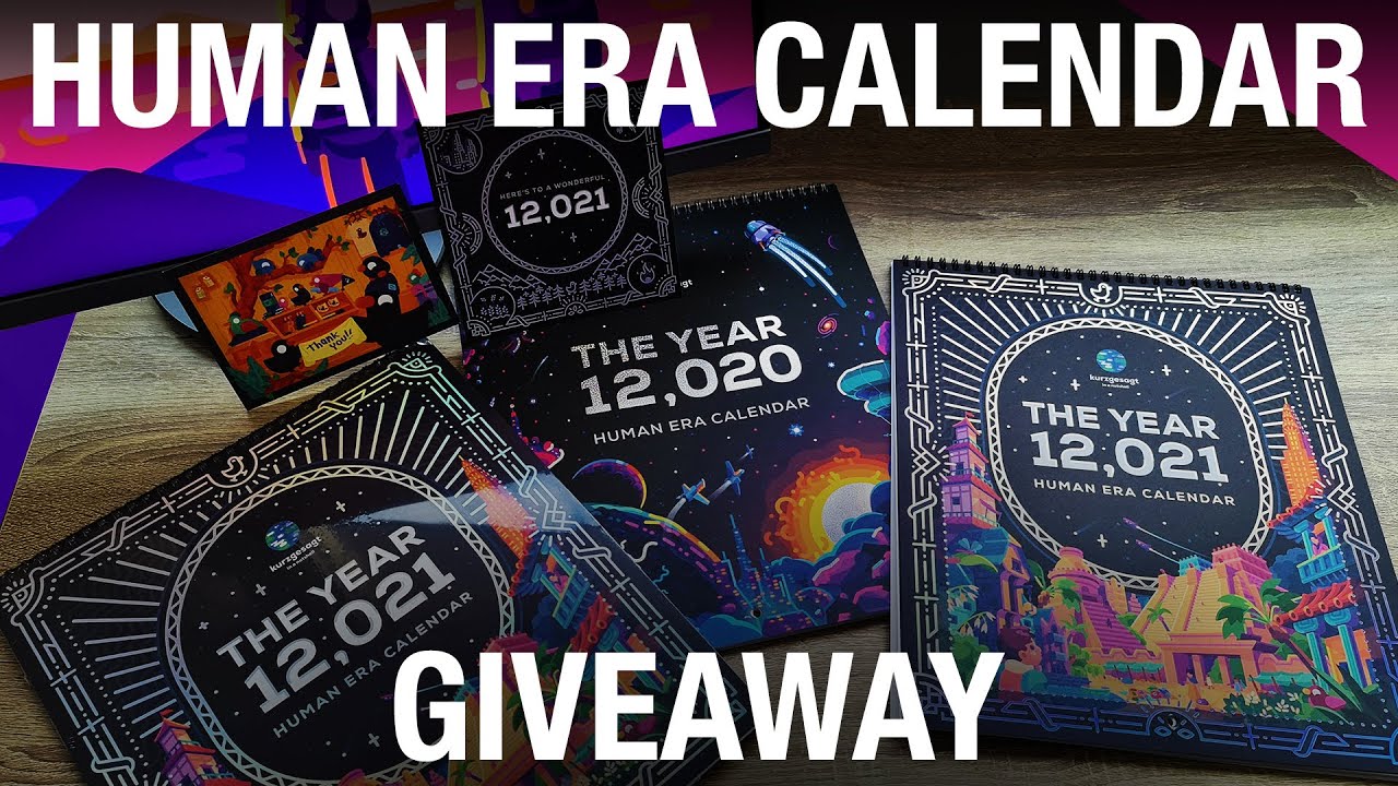 Kurzgesagt - 12,021 Human Era Calendar | Unboxing