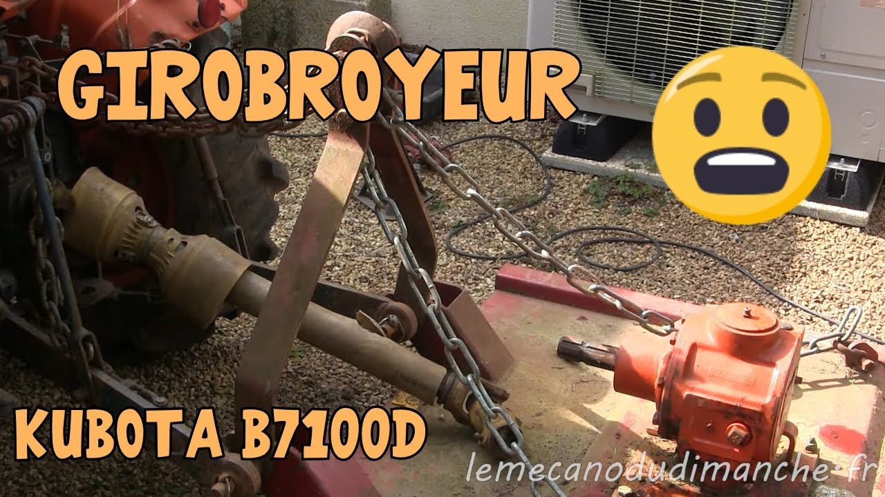 Kubota B7100D #04 Essai Girobroyeur