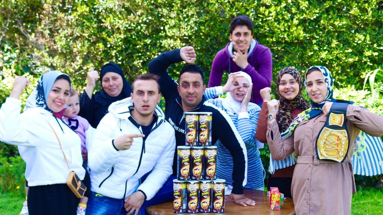 اسرع شخص هياكل البرينجلز الحار 🌶 في اقل وقت - وصلحنا ندي ومحمود بناء علي طلبكم