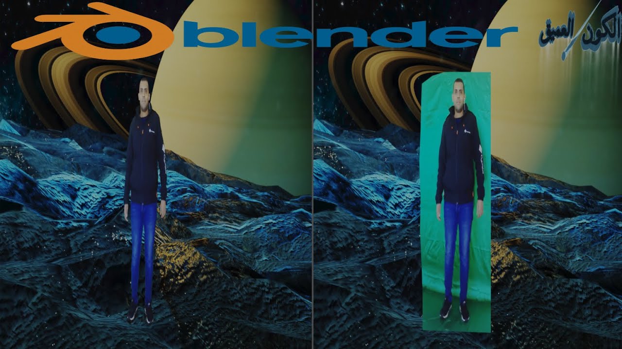 ازالة الخلفية الخضراء في تحرير الفيديو برنامج بلندر  | fast chroma by video editing in free blender