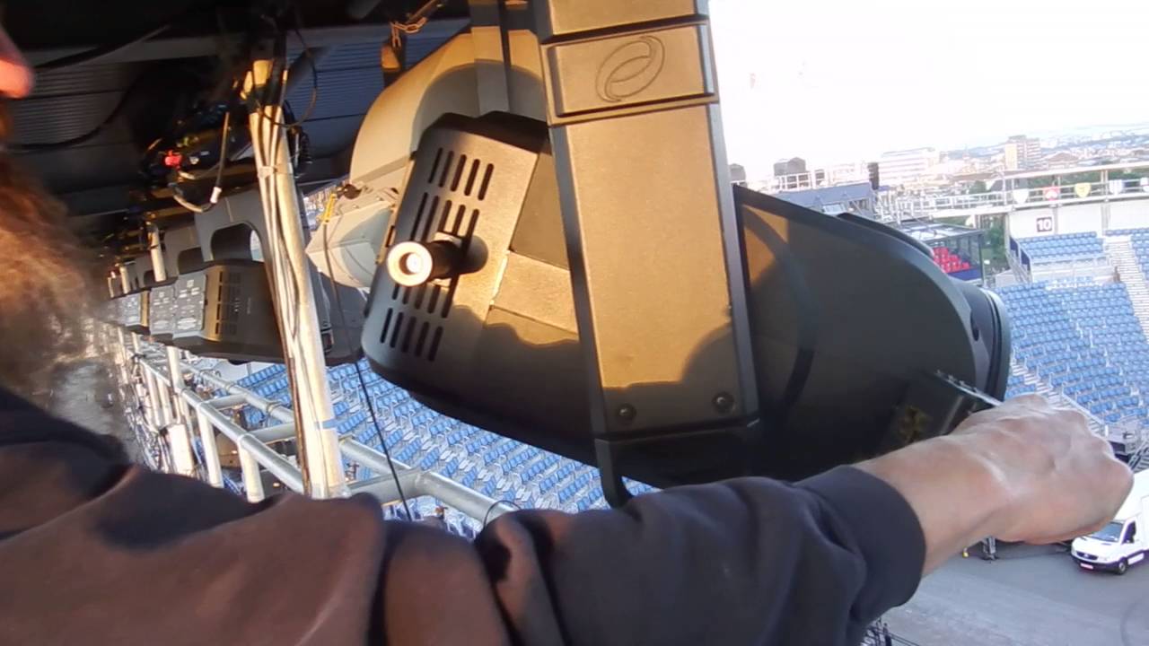 Random work video.  Fitting a PRG Best Boy followspot conversion kit.