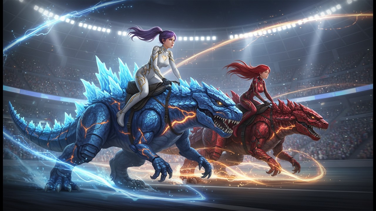 RUMI Wins Magic GODZILLA Racing Championship | KPOP Demon Hunters