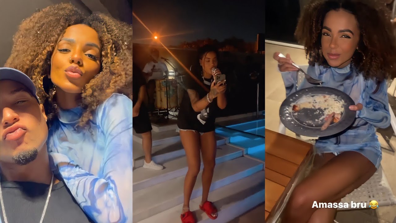 Ludmilla faz resenha em mansão para Brunna Gonçalves