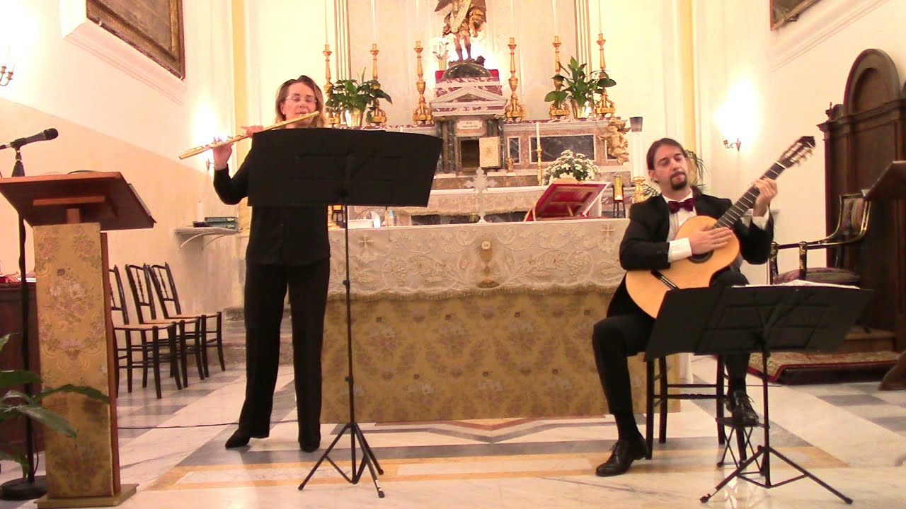 Entr'acte - Jacques Ibert (Duo Abraxas: Daria Grillo, flute / Sergio Camelia, guitar)