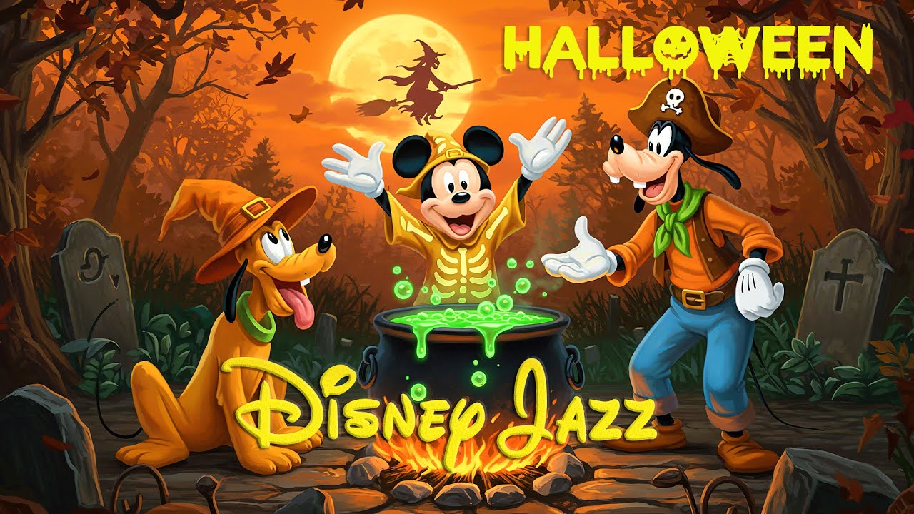 🎃 Autumn Halloween Disney Jazz of 2025 🍁 Disney OST Jazz Collection For study, work, focus, relax