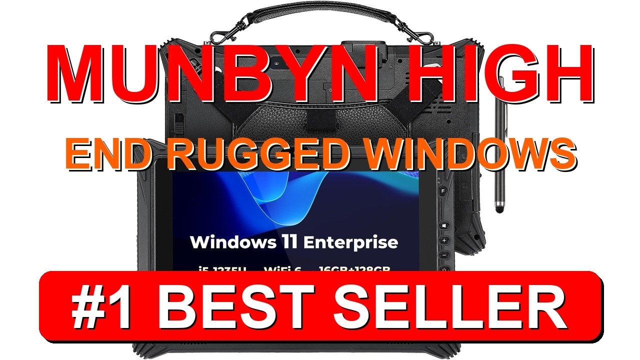 MUNBYN High End Rugged Windows Tablet IRT10 10.1