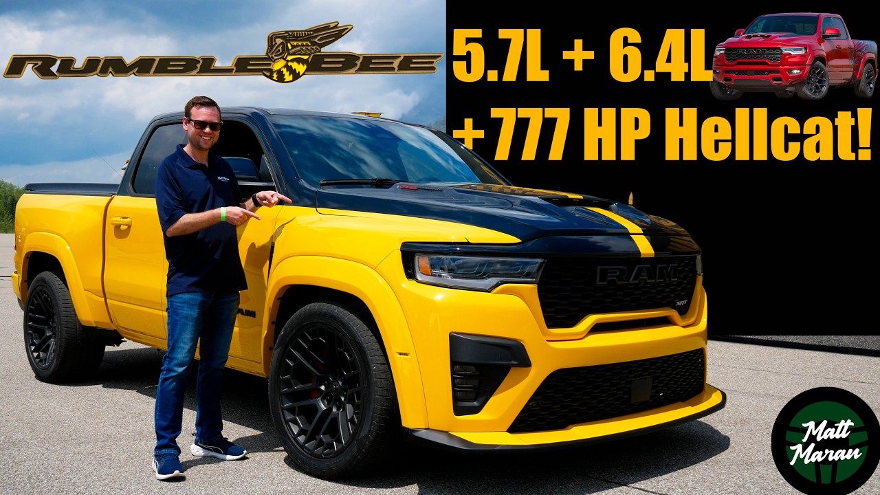 Уличные пикапы RAM возвращаются с тремя Rumble Bee! Hellcat, 5.7 л + впервые 6.4 л!