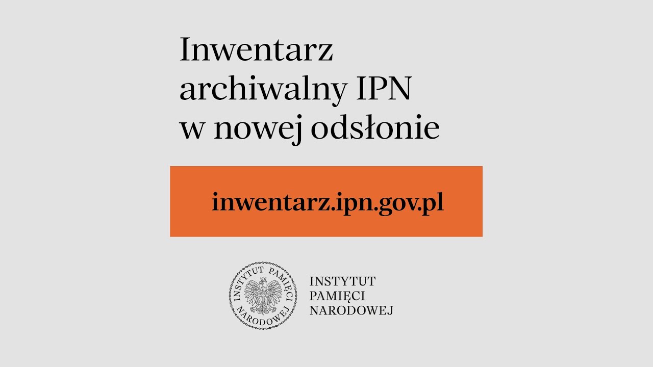 Inwentarz archiwalny IPN w nowej odsłonie &ndash; SPOT [English subtitles]