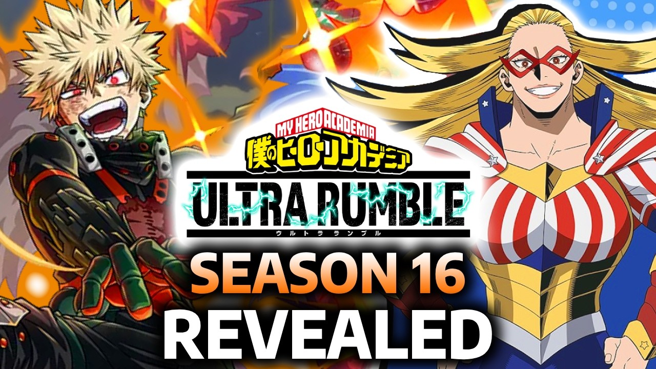 Представлены 16-й сезон My Hero Ultra Rumble: Звезда и Полоса, набор причуд Бакуго, новые костюмы.