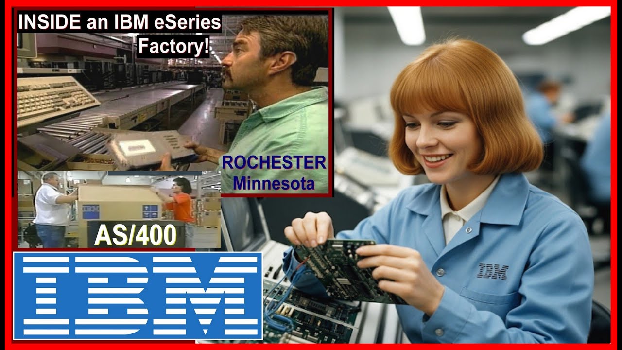 LOOK INSIDE an IBM Server Factory, Behind the Scenes Rochester MN (AS/400 computers) eSeries 1990s