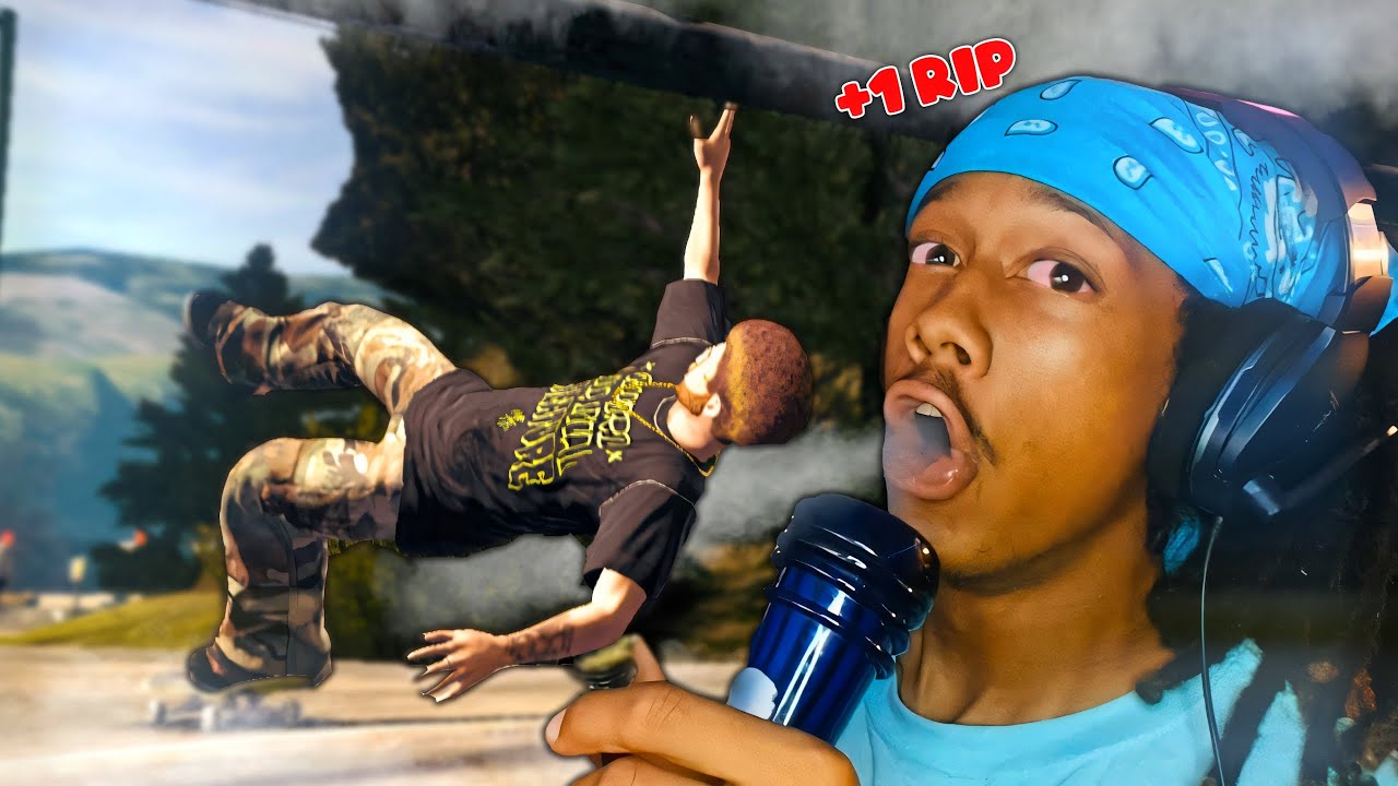 Skate 2 But Every Bail = Bong Rip...(I was geeked)