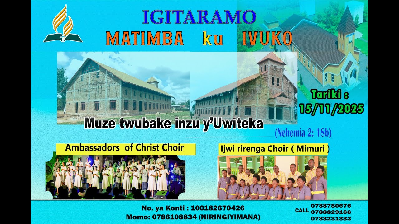 🔴⛪⛪ 𝐌𝐀𝐓𝐈𝐌𝐁𝐀 𝐊𝐔 𝐈𝐕𝐔𝐊𝐎 -𝐂𝐇𝐔𝐑𝐂𝐇 𝐁𝐔𝐈𝐋𝐃𝐈𝐍𝐆 𝐅𝐔𝐍𝐃𝐑𝐀𝐈𝐒𝐈𝐍𝐆 𝐄𝐕𝐄𝐍𝐓⛪⛪
