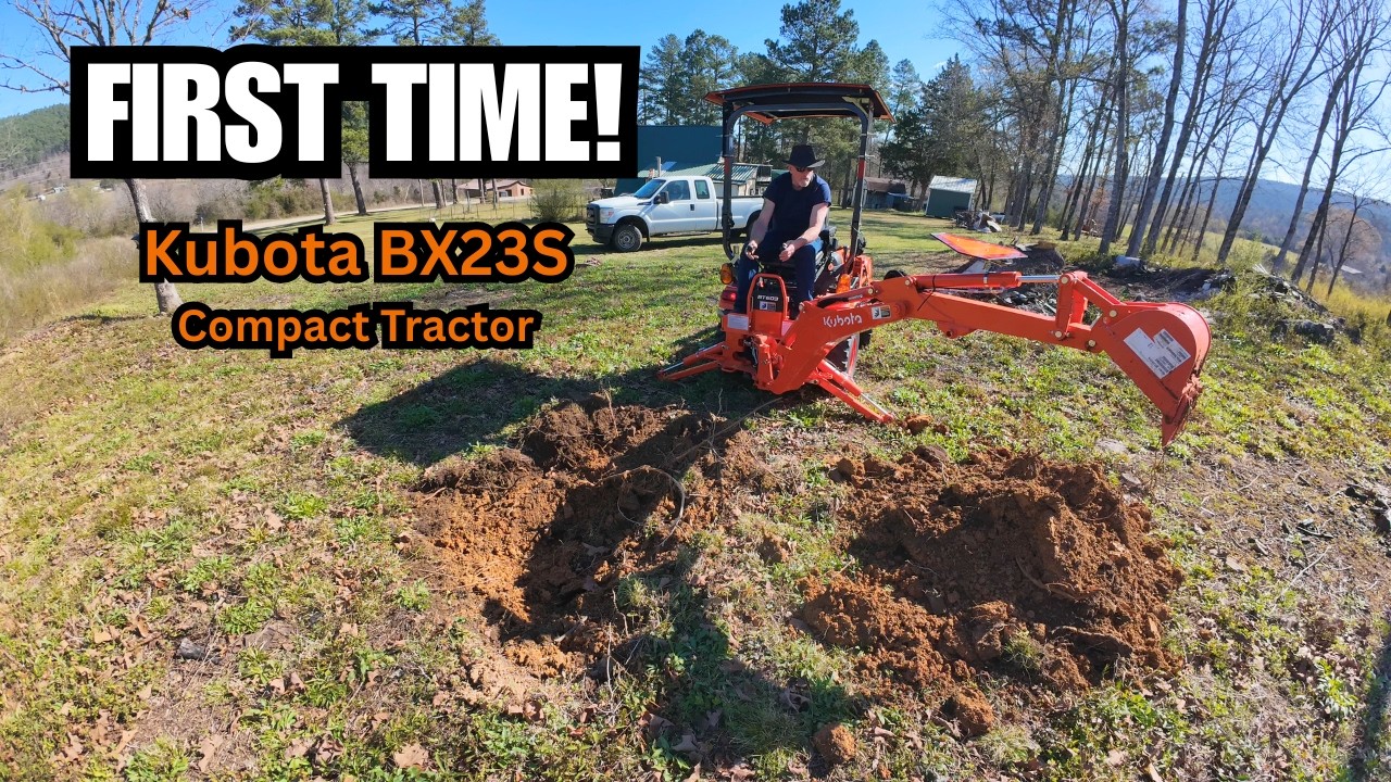 Kubota BX23S Backhoe – My First Time Ever Using One