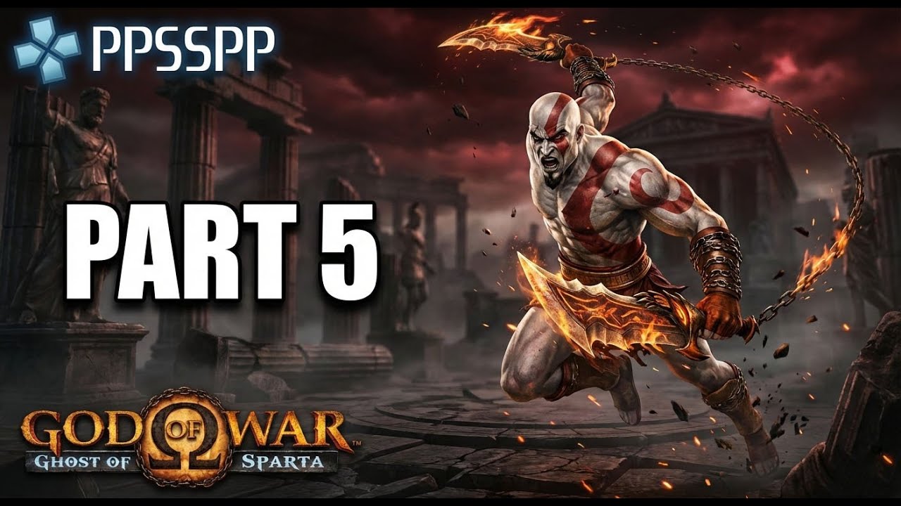 God of War: Ghost of Sparta Part 5 (PSP) | Gameplay Walkthrough | PPSSPP Emulator