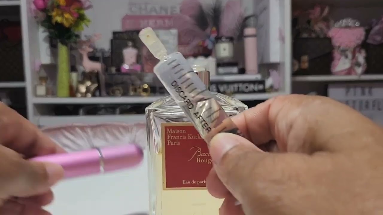 HOW TO DECANT YOUR LUXURY FRAGRANCE FOR TRAVELING ✈️ DEMO WITH MFK BACCARAT ROUGE 540
