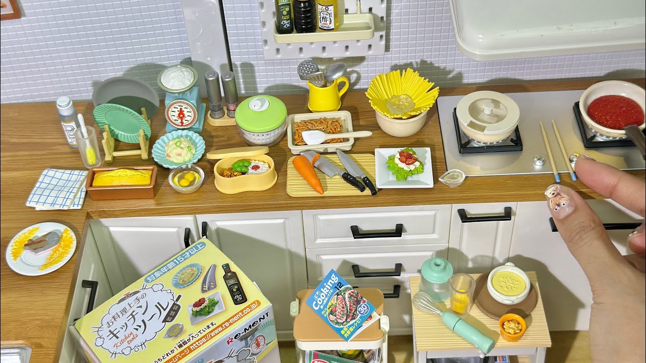 Re-Ment Kitchen tools | Miniature kitchen | Unboxing ASMR