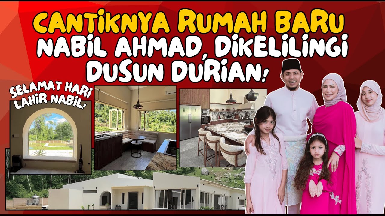 Cantiknya Rumah Baru Nabil Ahmad, Siap Ada Dusun Durian & Kolam Ikan Tawar!