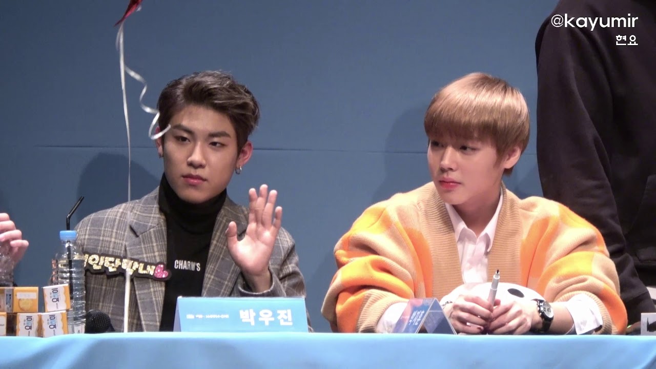 180111 요하이 팬싸 영상 6 - 사인 중 영상 3(박우진 박지훈)