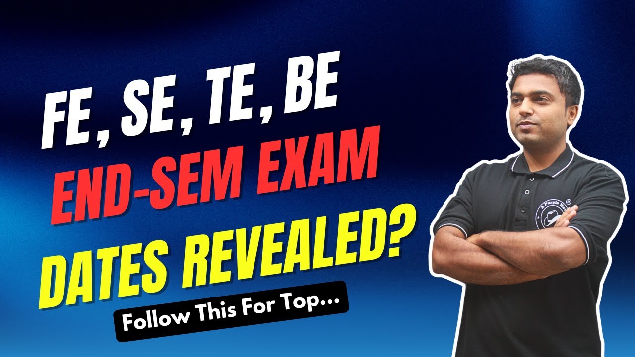 FE, SE, TE, BE | End-sem Exam Tentative Dates Revealed | Engineering Endsem Exam Dates | #sppuexam