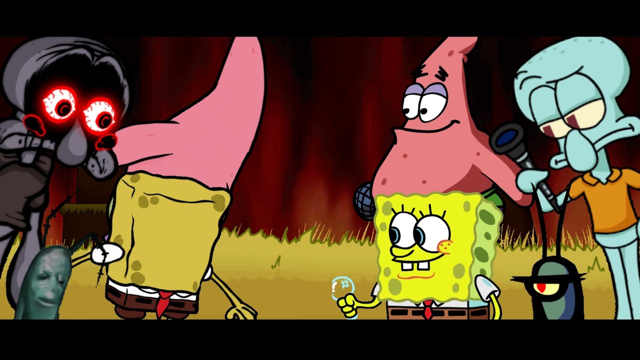 Mistful crimson morning vs Spongebob Squarepants sing CONFRONTING YOURSELF. [FNF Ring of despair]