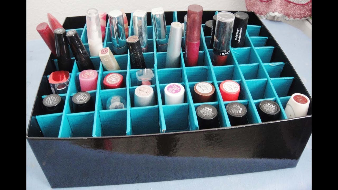 DIY♥Organizador de Labiales❤Organizer for lipsticks