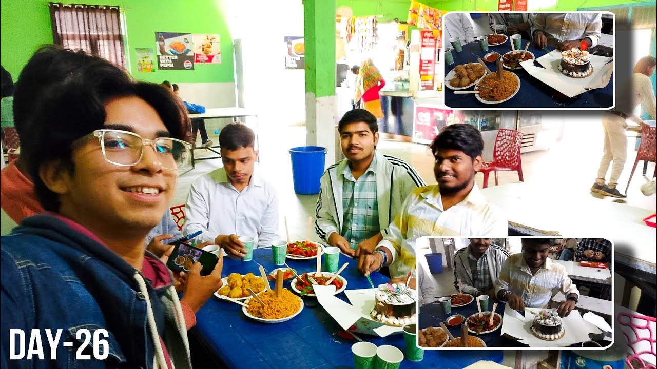 Classmate Abhishek Ka Birthday Celebrate Kiya 🎂🎉 | Day 26 | 365 Days journey| Raw with Mohan 