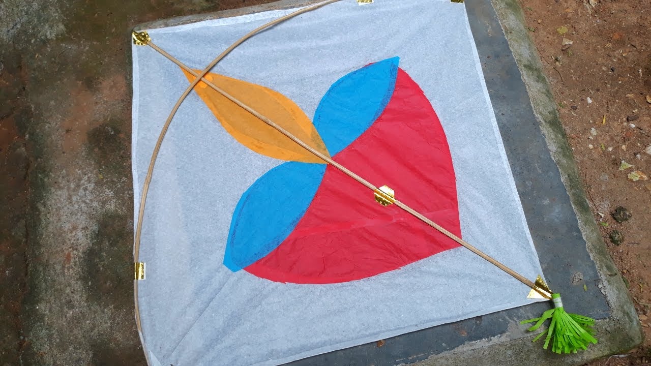 Beautiful Design Kite // Velakku Kathadi Making By // Designer Craft And Kites