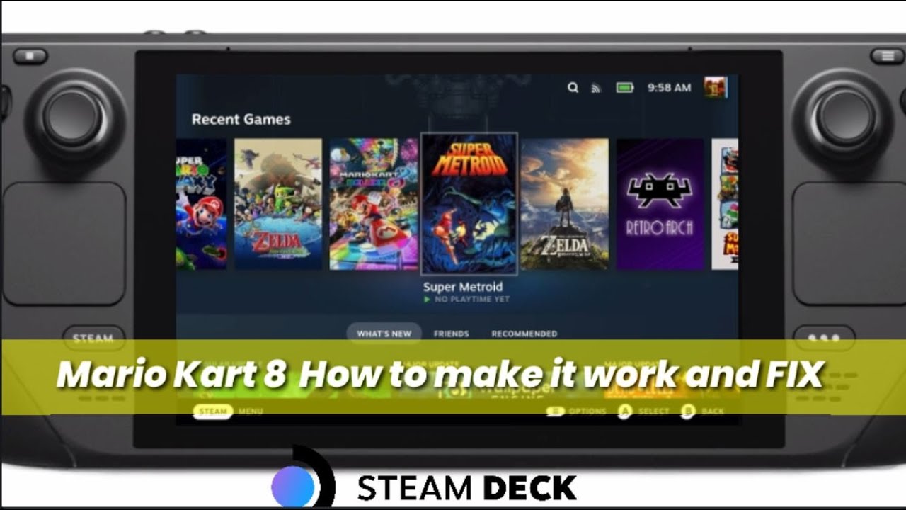 MARIO KART 8 Steam Deck Fix / Make it Run