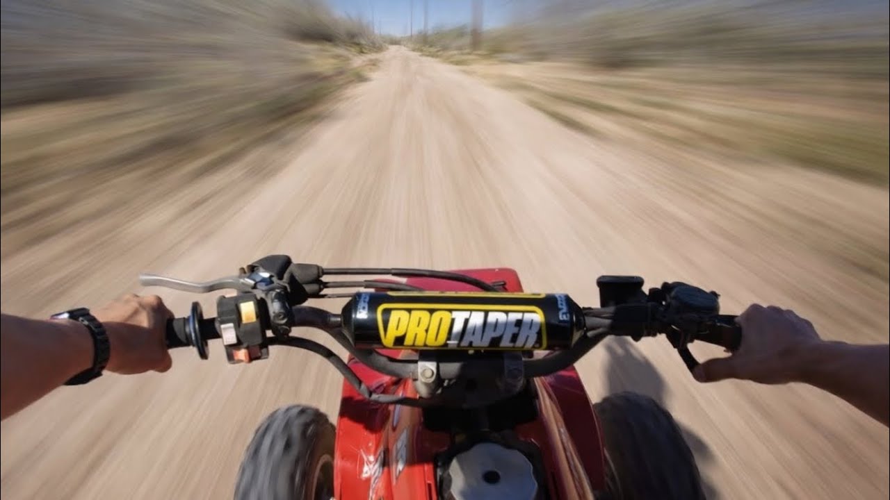 Riding a 1992 Honda TRX 250x