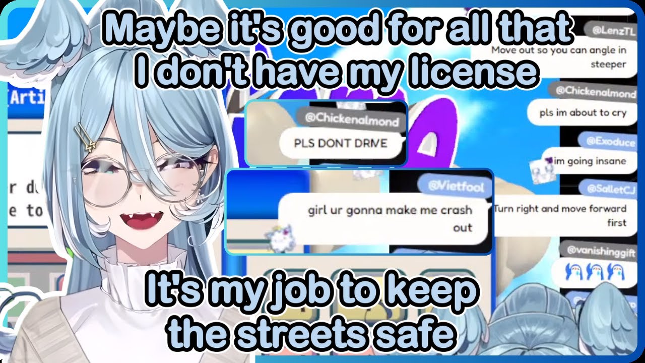Chat got frustrated watching Elira parallel park (PLEASE NEVER LET THIS GIRL DRIVE😭😭😭)
