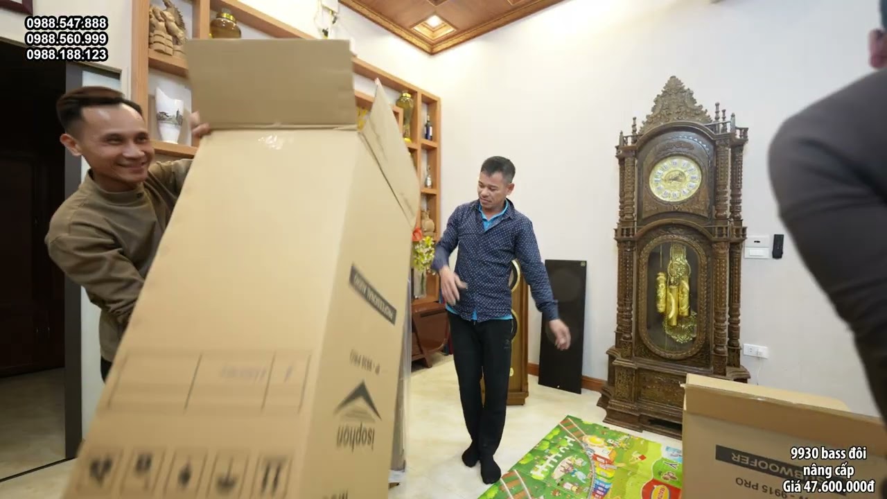 “ANH TRAI ƯU ÁI ĐẶT BỘ LOA Ở VỊ TRÍ TRANG TRỌNG!”GIAO BỘ LOA 9930 BASS ĐÔI NÂNG CẤP về TP Bắc Ninh