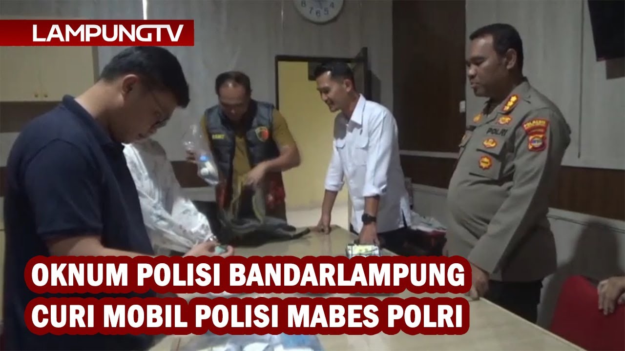 Oknum Polisi Bandarlampung Curi Mobil Polisi Mabes Polri