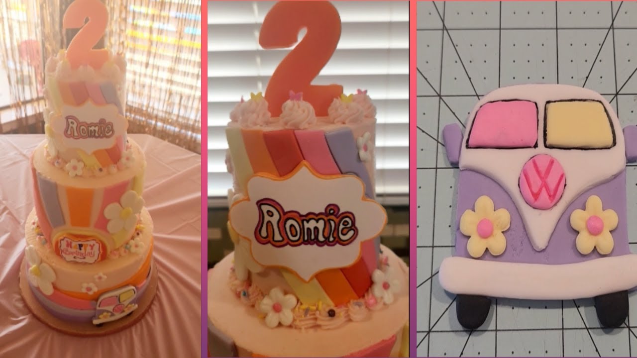 Easy 70s inspired cake (Two Groovy)
