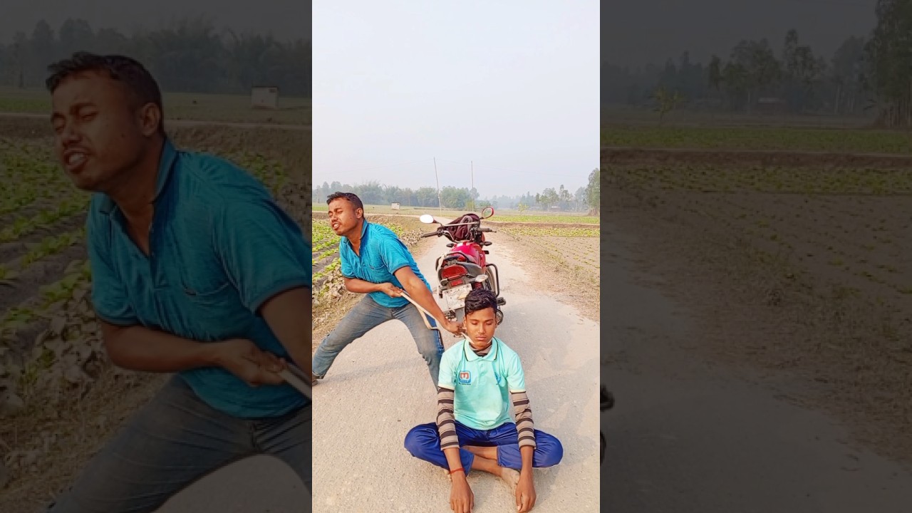The rope was tied to the motorcycle.597 #funny