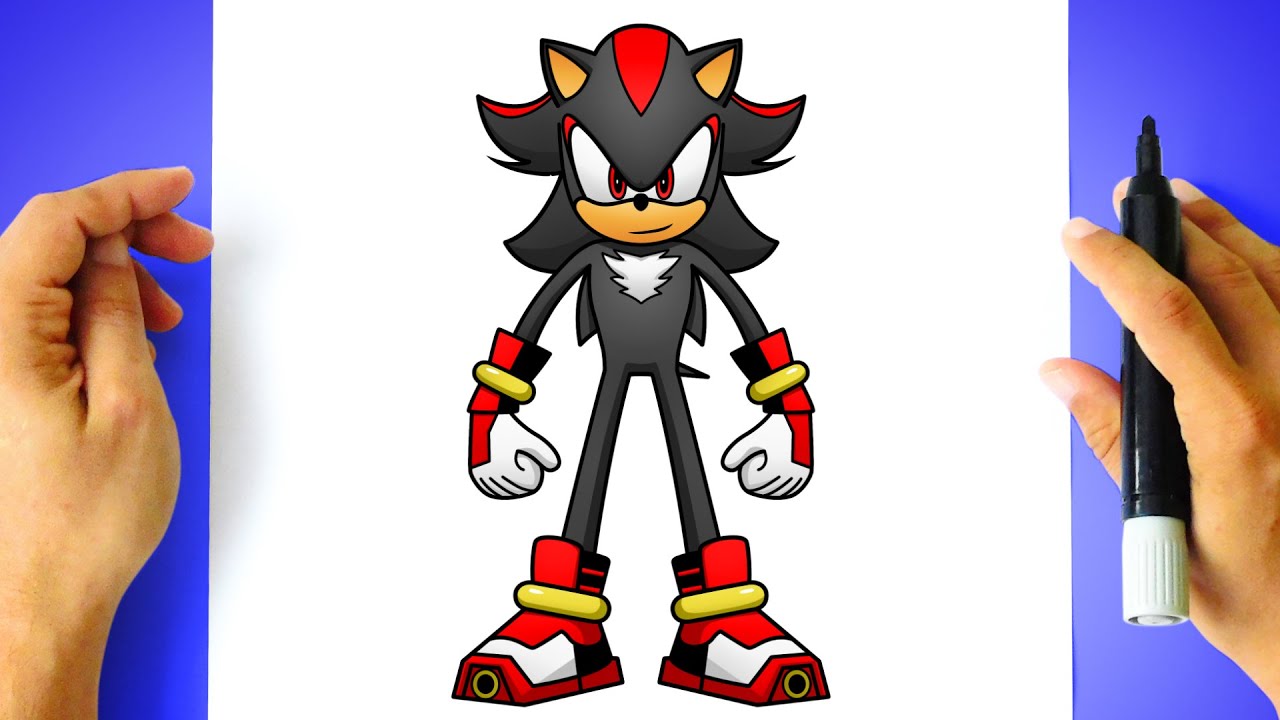 Como DESENHAR o SHADOW do SONIC BOOM - Como DIBUJAR a SHADOW de SONIC BOOM - Shadow The Hedgehog