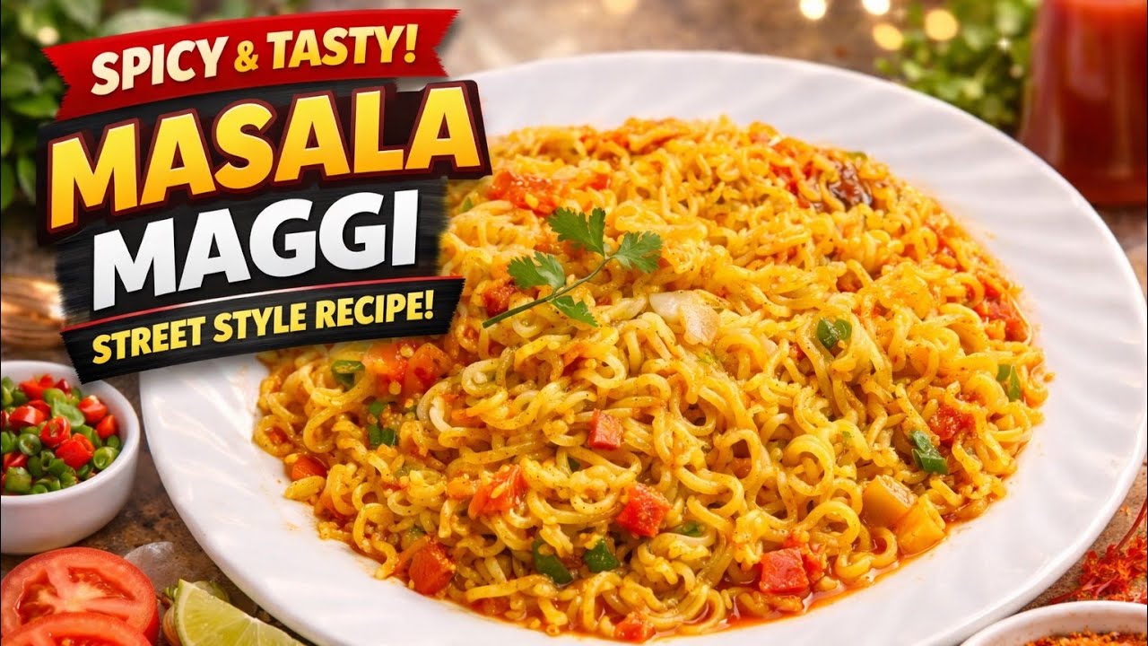 बिना पैकेट मसाले के ऐसी Tasty Maggie noodles कैसे बने ? आप भी try करें street style maggie recipe ❤️